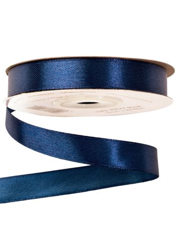 Szatén szalag 12mm x 22.86m - Tengerészkék