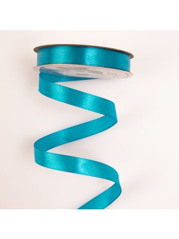 Szatén szalag 12mm x 22.86m - Aqua kék