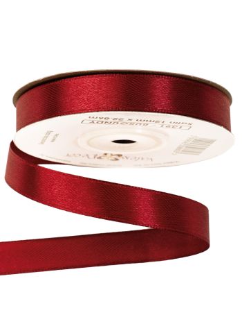 Szatén szalag 12mm x 22.86m - Bordó