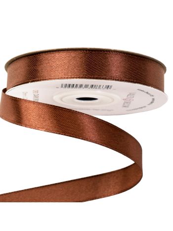 Szatén szalag 12mm x 22.86m - Sötétbarna