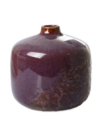 Váza üveg - padlizsán