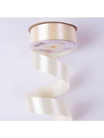 Szatén szalag 25mm x 22.86m - Ekrü