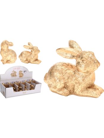 Nyúl figura GOLD 8 cm (H79)