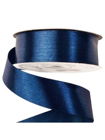 Szatén szalag 25mm x 22.86m - Tengerészkék