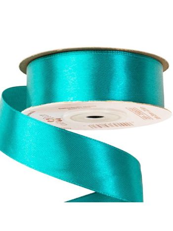 Szatén szalag 25mm x 22.86m - Türkizkék