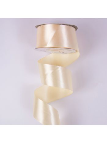 Szatén szalag 38mm x 22.86m - Krém