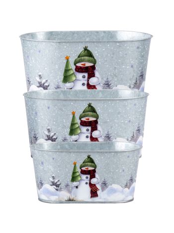 Fém kaspó 3 225x155x130