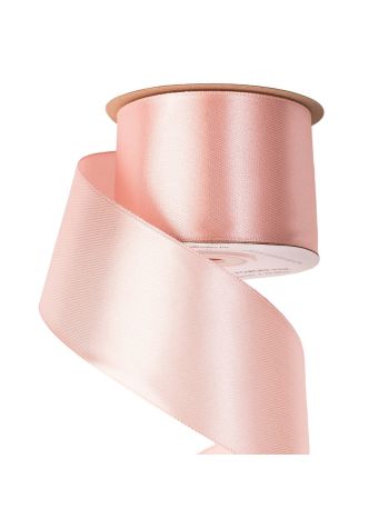 Szatén szalag 50mm x 22.86m - Púder rózsaszín