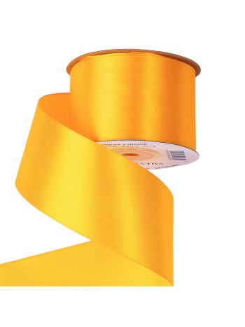 Szatén szalag 50mm x 22.86m - Sötét citromsárga