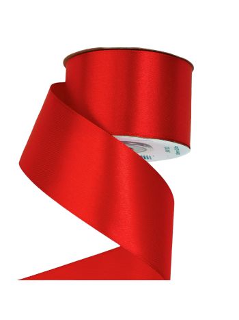 Szatén szalag 50mm x 22.86m - Piros