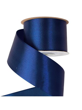 Szatén szalag 50mm x 22.86m - Tengerészkék
