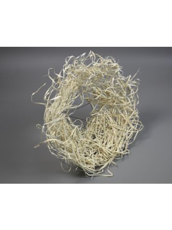 Csokortartó rattan háncs 25cm fehér