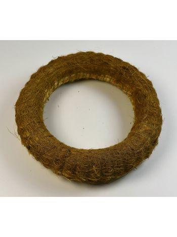 Koszorú szizállal bevont alap 15cm barna