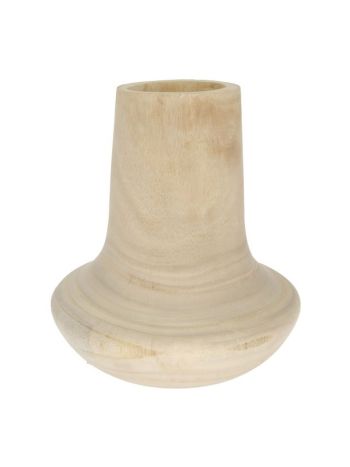 Váza fa 20x15 cm natúr