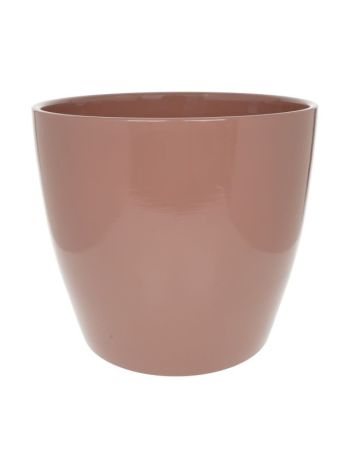 Kaspó kerek mázas kerámia 17x17x15 cm mályva