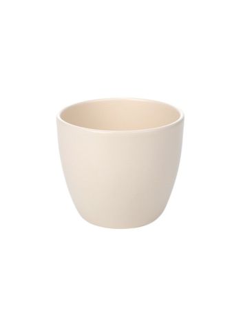 Base kerámia kaspó matt vajszín 13cm