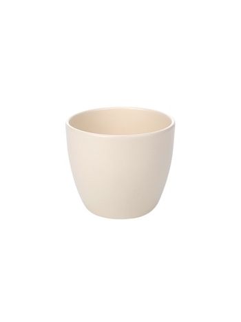 Base kerámia kaspó matt vajszín 10 cm
