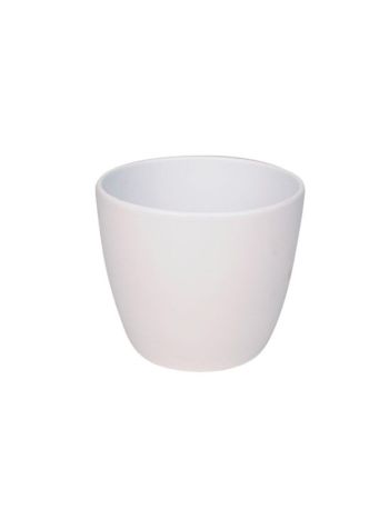 Base kerámia kaspó matt fehér 15cm