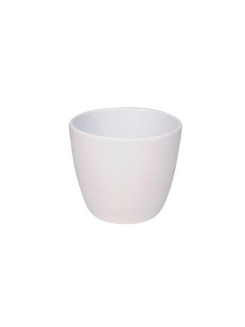 Base kerámia kaspó matt fehér 19cm