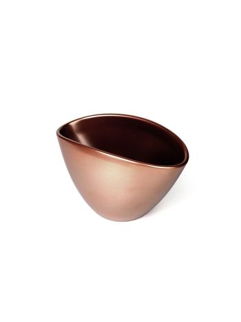 Ovum kerámia kaspó rose gold 26cm