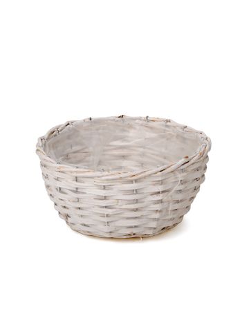 hasított fa tál fehér 23x11cm