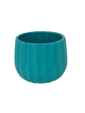 Deco kerámia kaspó matt türkiz 10x9-5cm