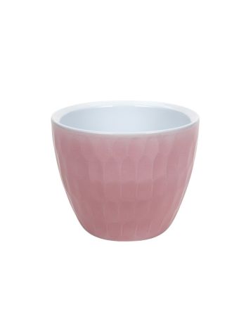 Carve kerámia kaspó rózsaszín 14-5cm