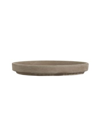 Grando agyag cserépalátét bazalt 38cm