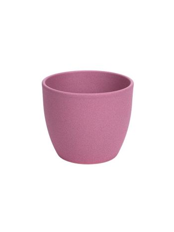 Base struktur kerámia kaspó matt rózsaszín 13cm