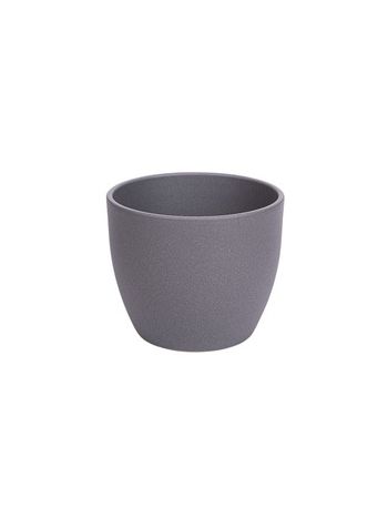 Base struktur kerámia kaspó matt szürke 17cm
