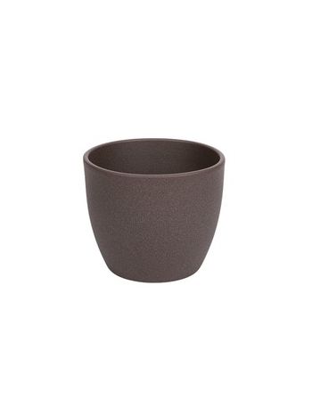 Base struktur kerámia kaspó matt tópszín 17cm