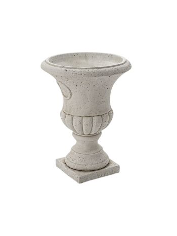 Hera rusztikus kőváza szürke 22x30cm