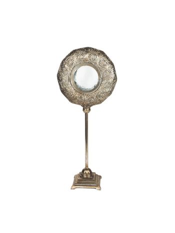 fém antik mécsestartó ezüst 33-5x18-5x80-5cm