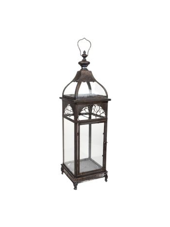 fém lámpás bronz 25x25x80-5cm