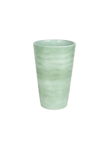 Wave orchidea váza fényes zsályazöld 32cm