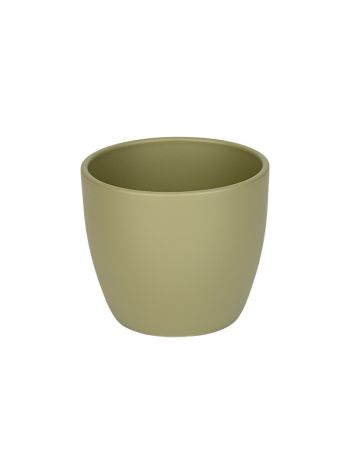 Base kerámia kaspó matt kheki 8cm