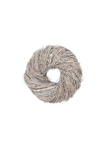 Jace vessző koszorúalap antikolt fehér 37x13cm