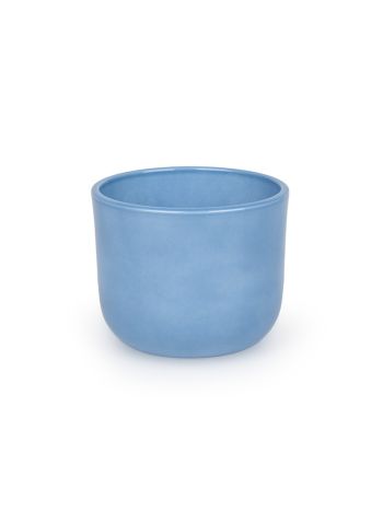 Ronan kerámia kaspó lakozott kék 14cm