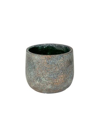 Silas beton kaspó antikolt bronz 17-7x15cm