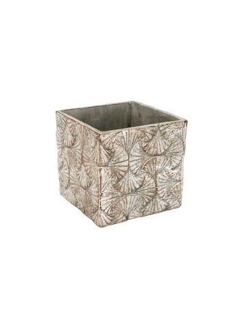 Ginko beton kockakaspó szürke 16-5x16-5x16cm