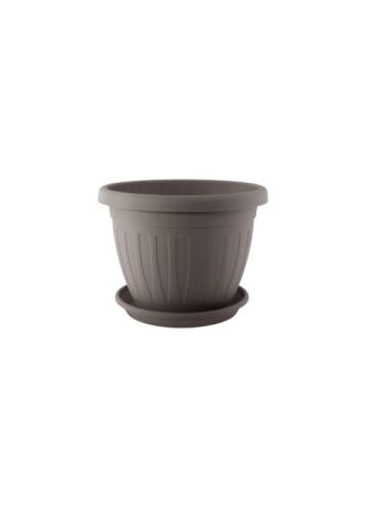 Virágcserép+Alátét Venecia 30cm Mokka (24/#_504/rkl)