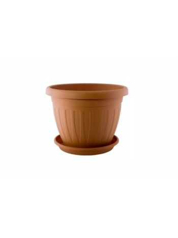 Virágcserép+Alátét Venecia 36cm Terra (12/#_288/rkl)