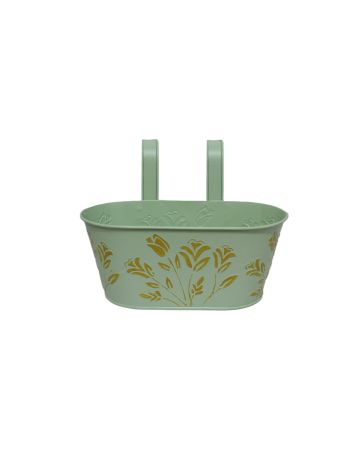 Bádog Kaspó Ovális Akasztós 140-B-516 - (26*14)*11H*(21*11)cm (30/#)