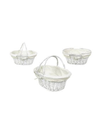 Bevásárló Kosár Textiles Lf. Fehér 68-95/W 35*27*H15cm 5999054143717