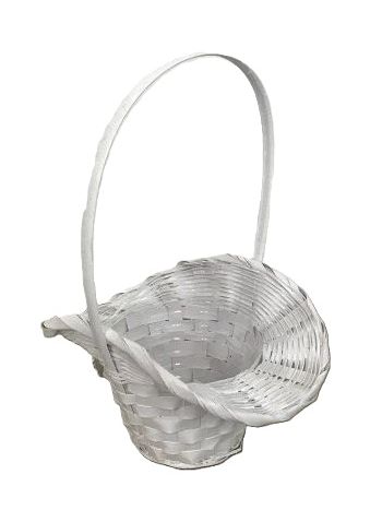 Bambusz Flor. Fehér 66-54/W - 22*17*H13/30cm (8/gy_72/#)