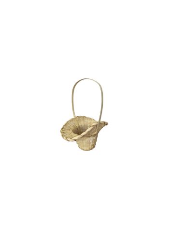 Bambusz Flor. Antikolt Citrom 66-54-A/Y - 22*17*H13/30cm (8/gy_72/#)