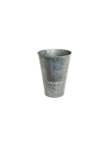 Bádog Kaspó Magas 140-B-22-39 - D16/10*H21cm (80/#)