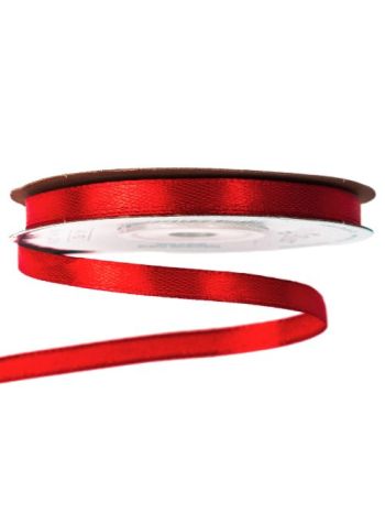 Szatén szalag 6mm x 22.86m - Piros