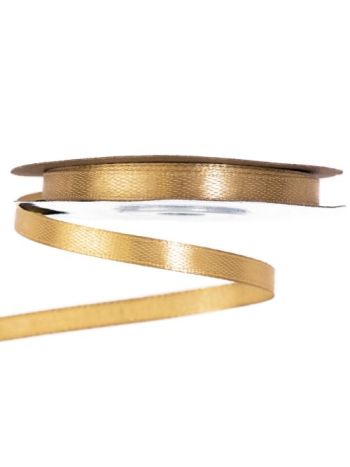 Szatén szalag 6mm x 22.86m - Aranybarna