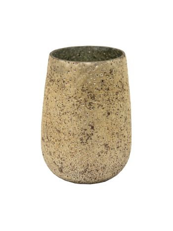 Marhaba Vase üvegváza ezüst 18x25cm